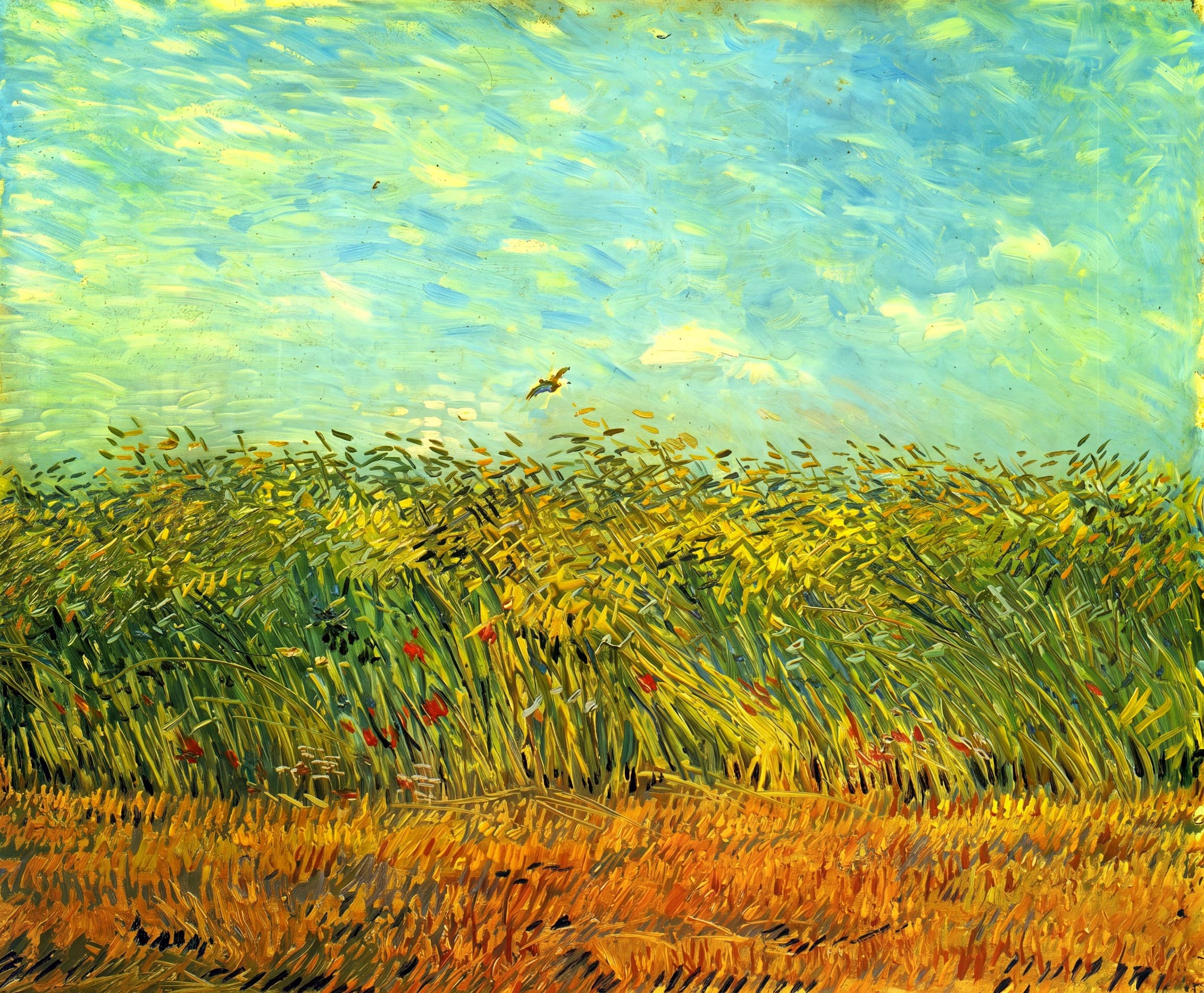 Wheat Field with a Lark, Vincent van Gogh