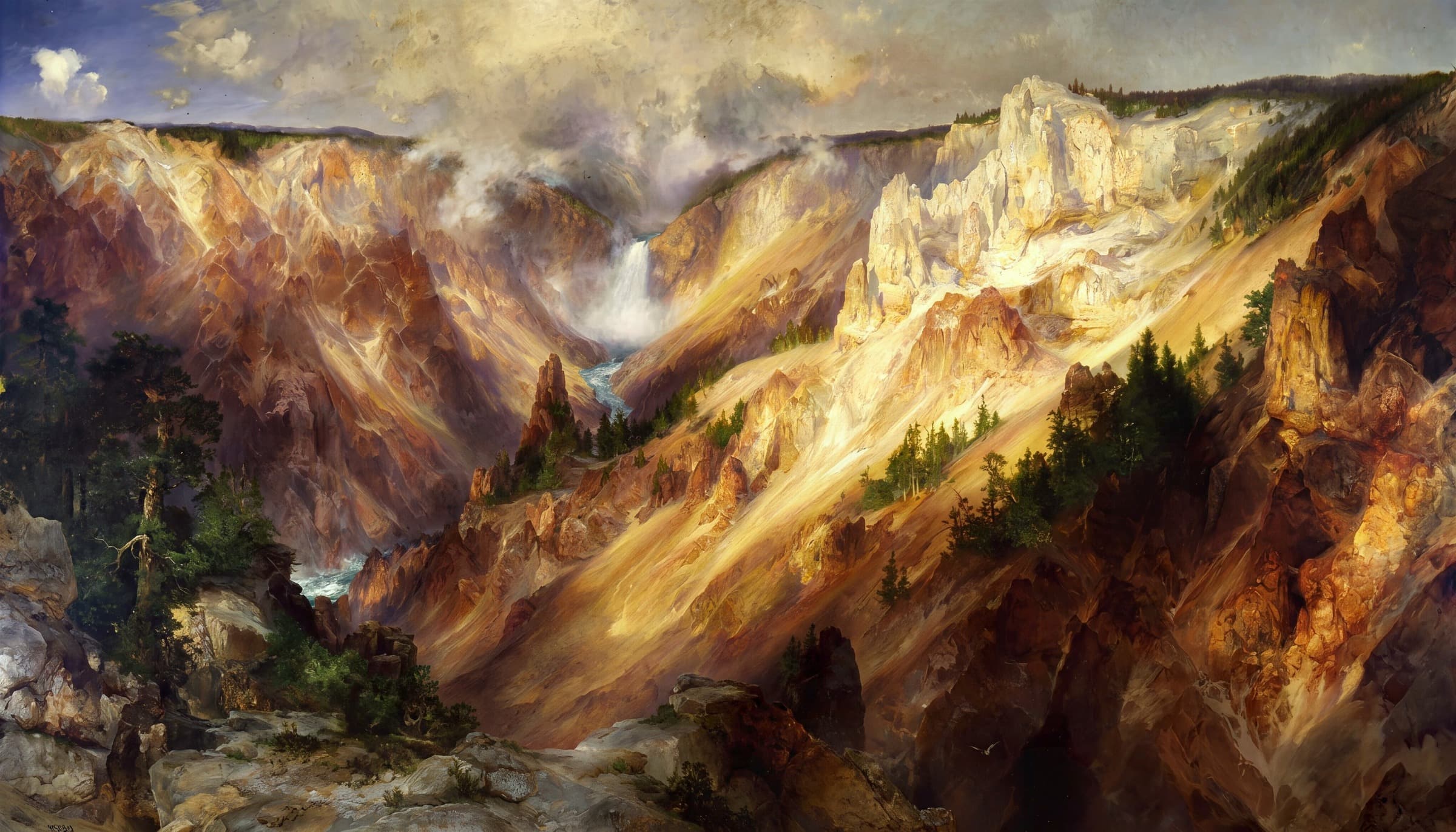 The Grand Canyon of the Yellowstone, Thomas Moran