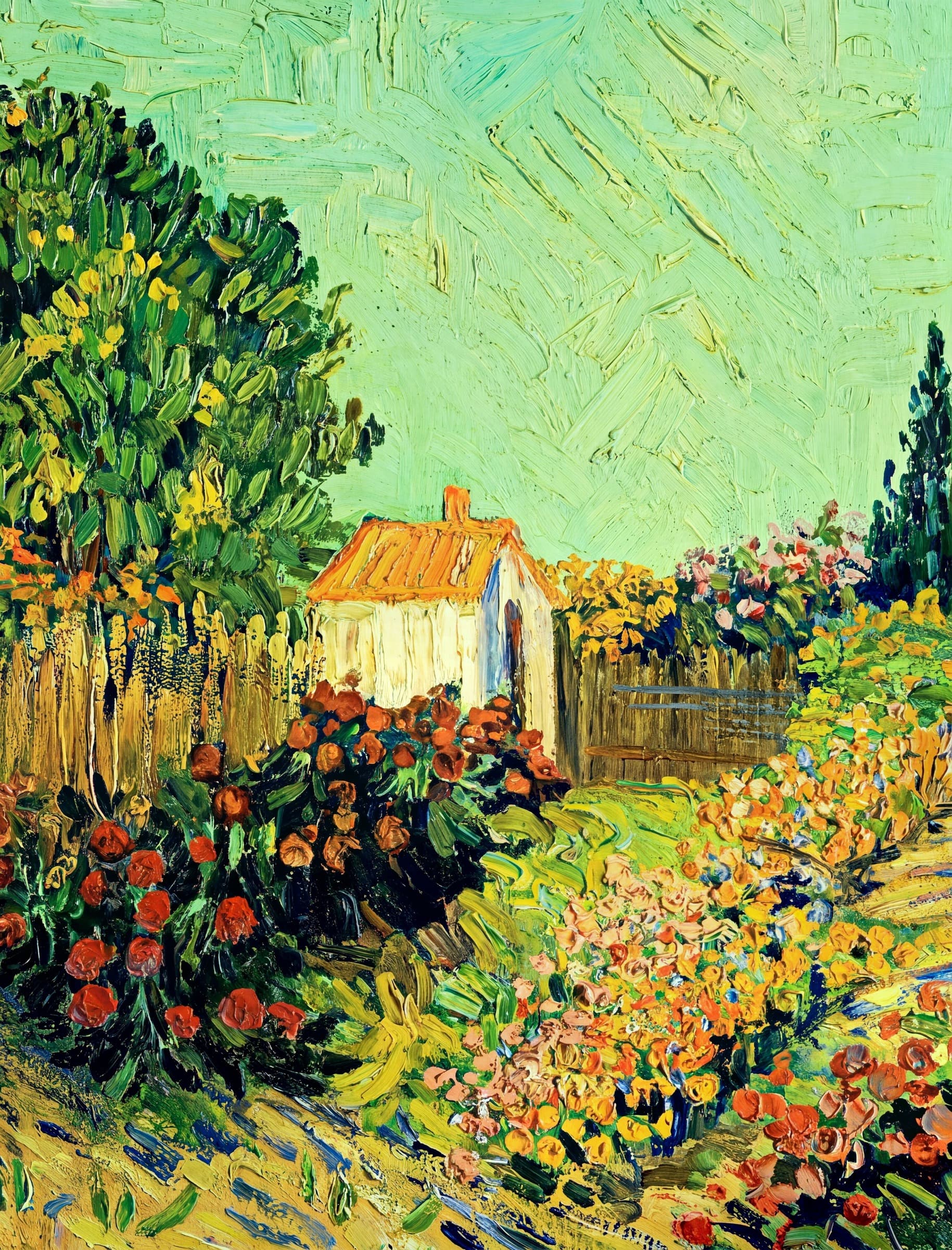 Garden Behind a House, Vincent van Gogh