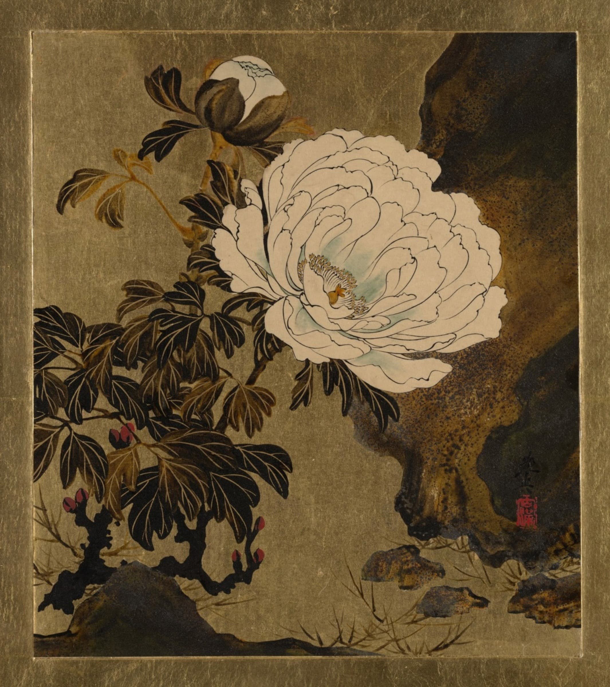 Peonies, Shibata Zeshin