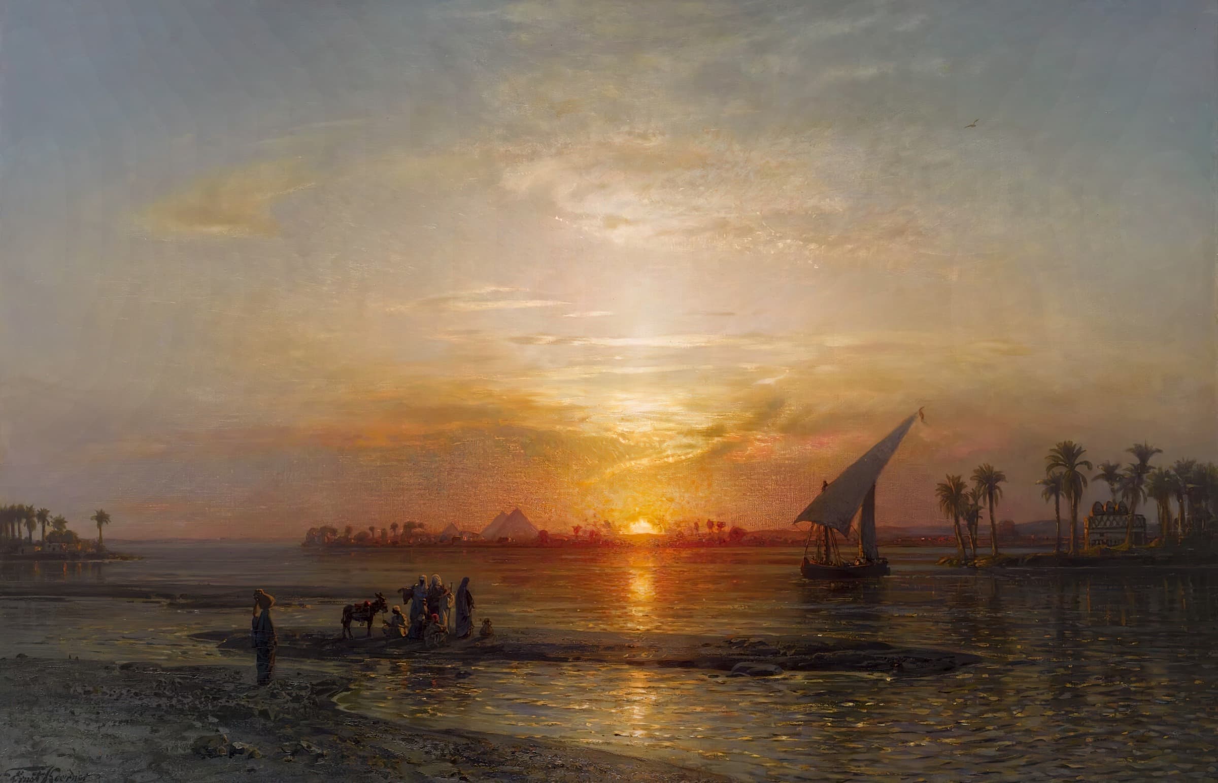 Twilight on the Nile, Ernest Karl Eugen Koerner