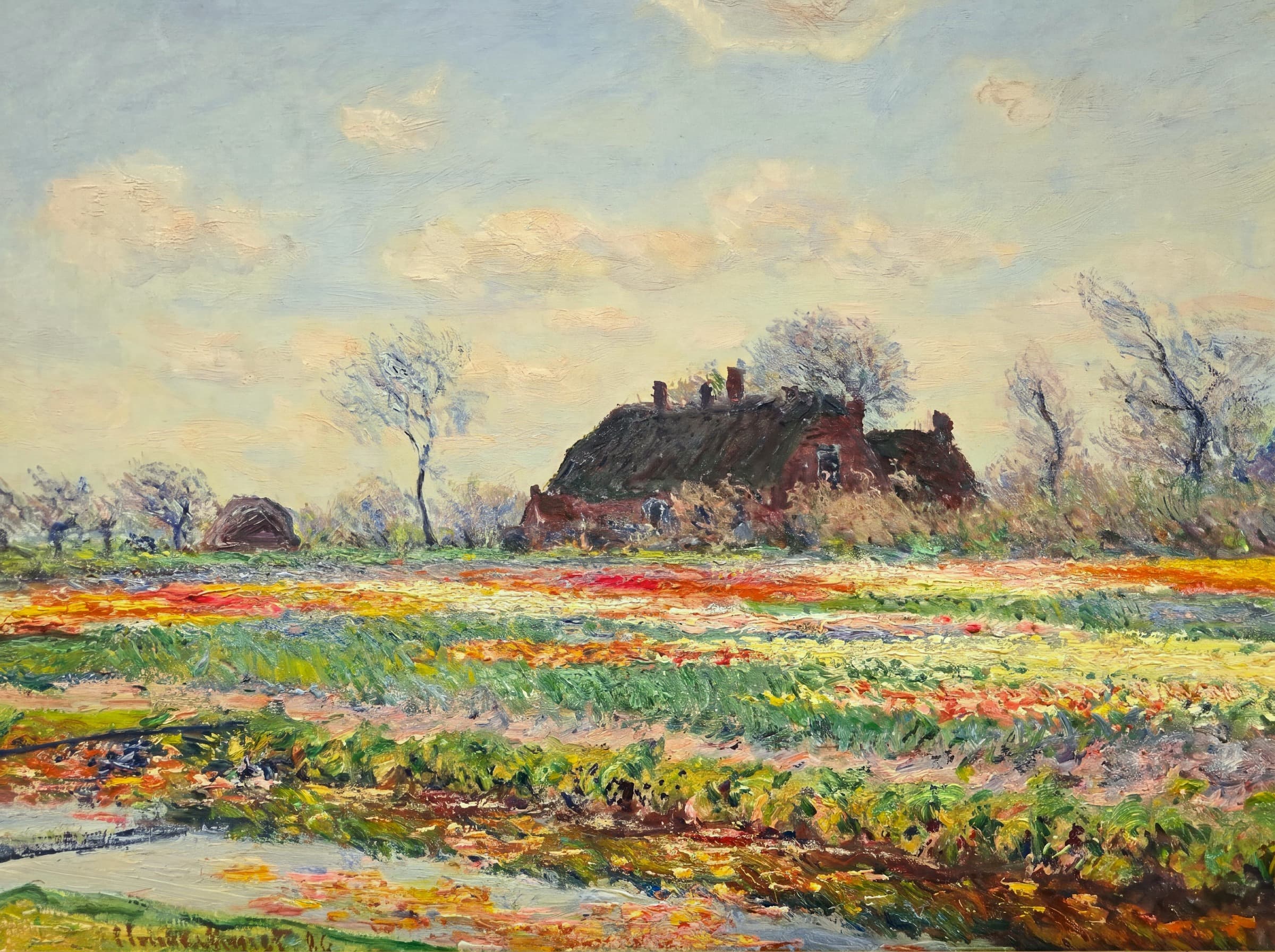 Tulip Fields at Sassenheim, Claude Monet