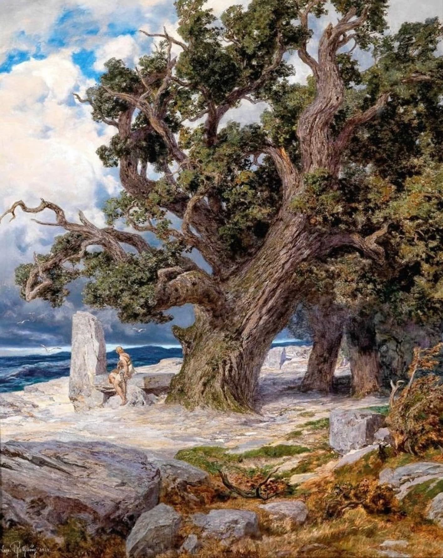 Oak on the Nordic Beach, Leopold Rothaug