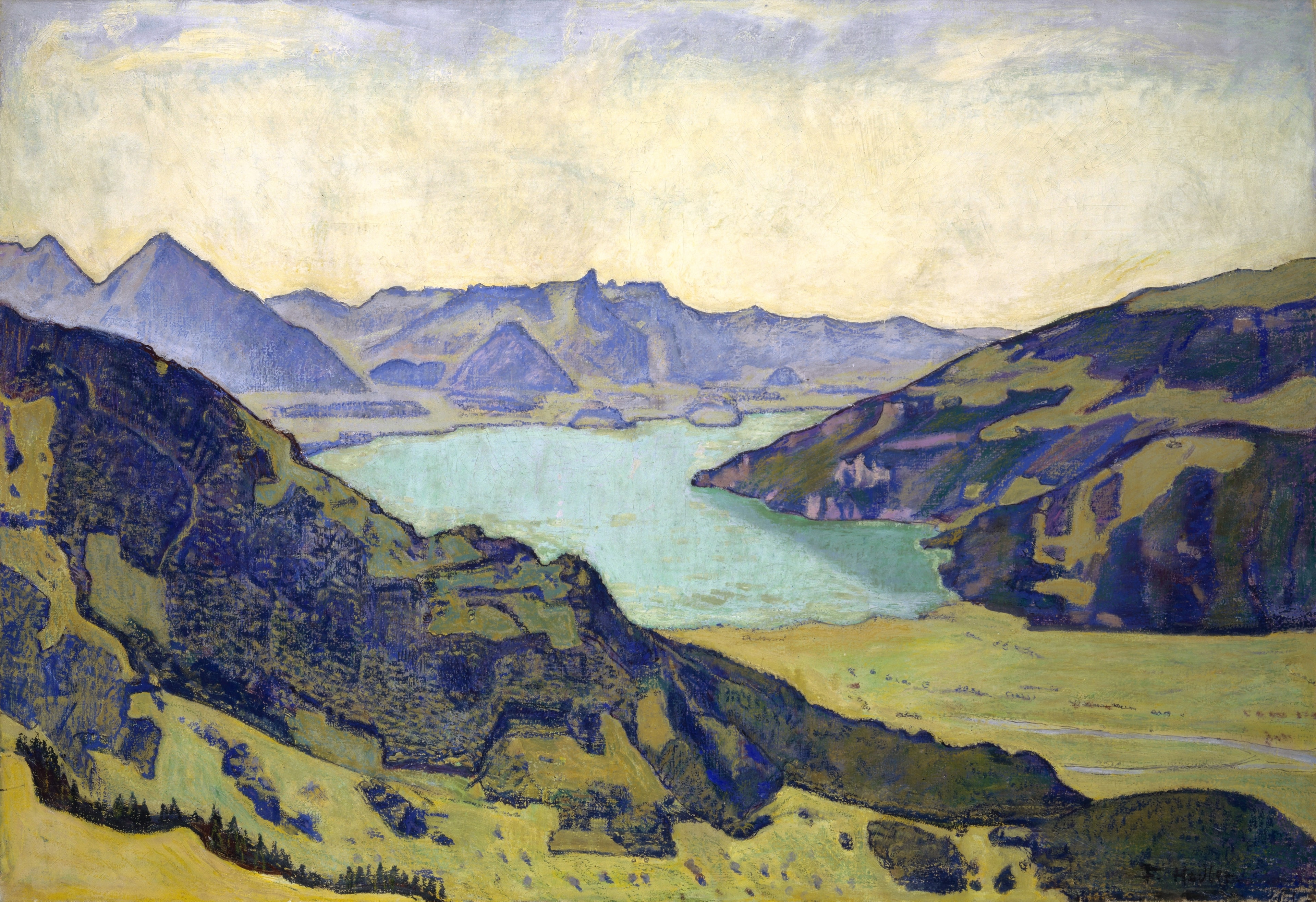 Lake Thun from Breitlauenen, Ferdinand Hodler