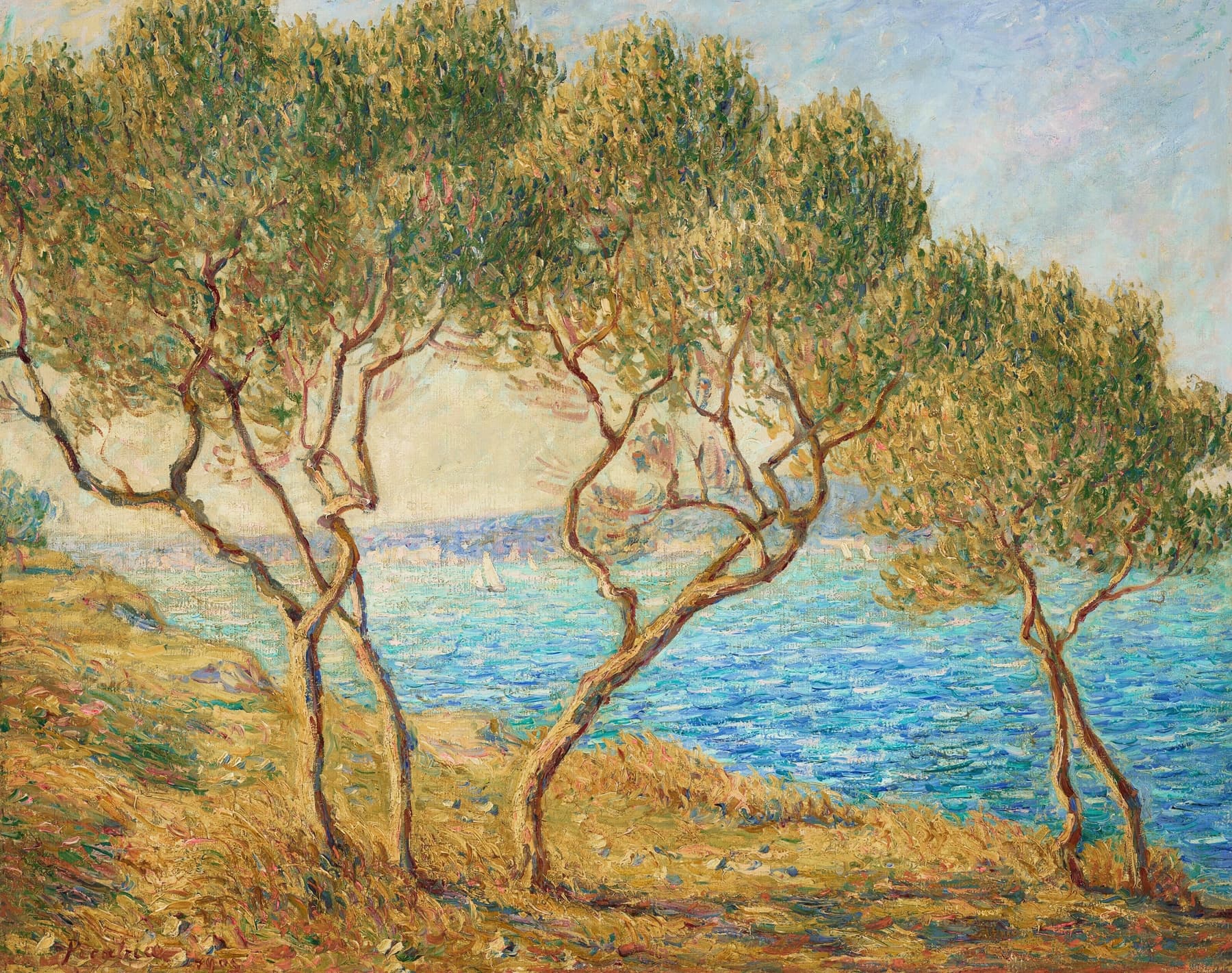 Les Oliviers, effet de soleil aux Martigues, Francis Picabia