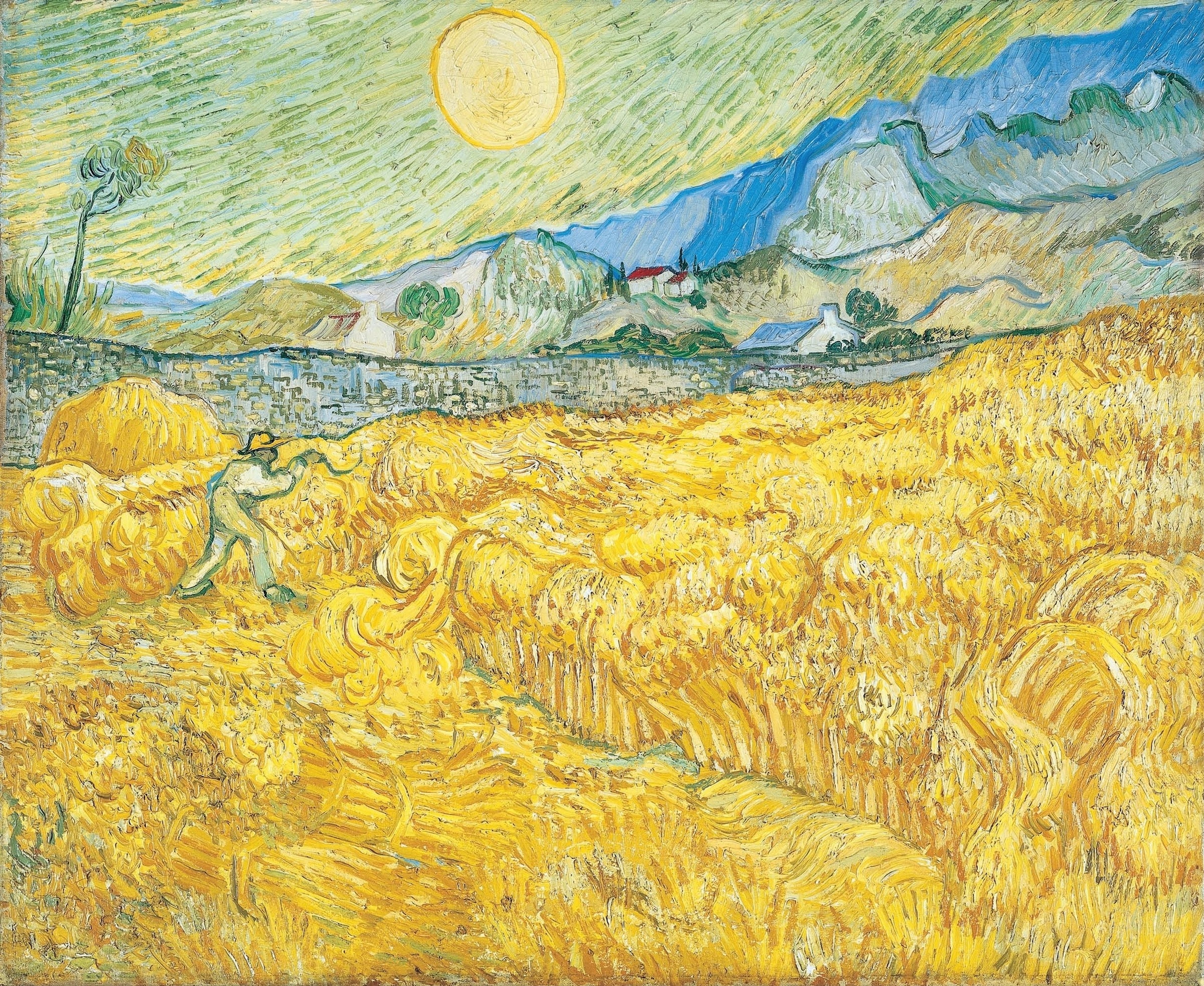 Wheat Field with a Reaper, Vincent van Gogh