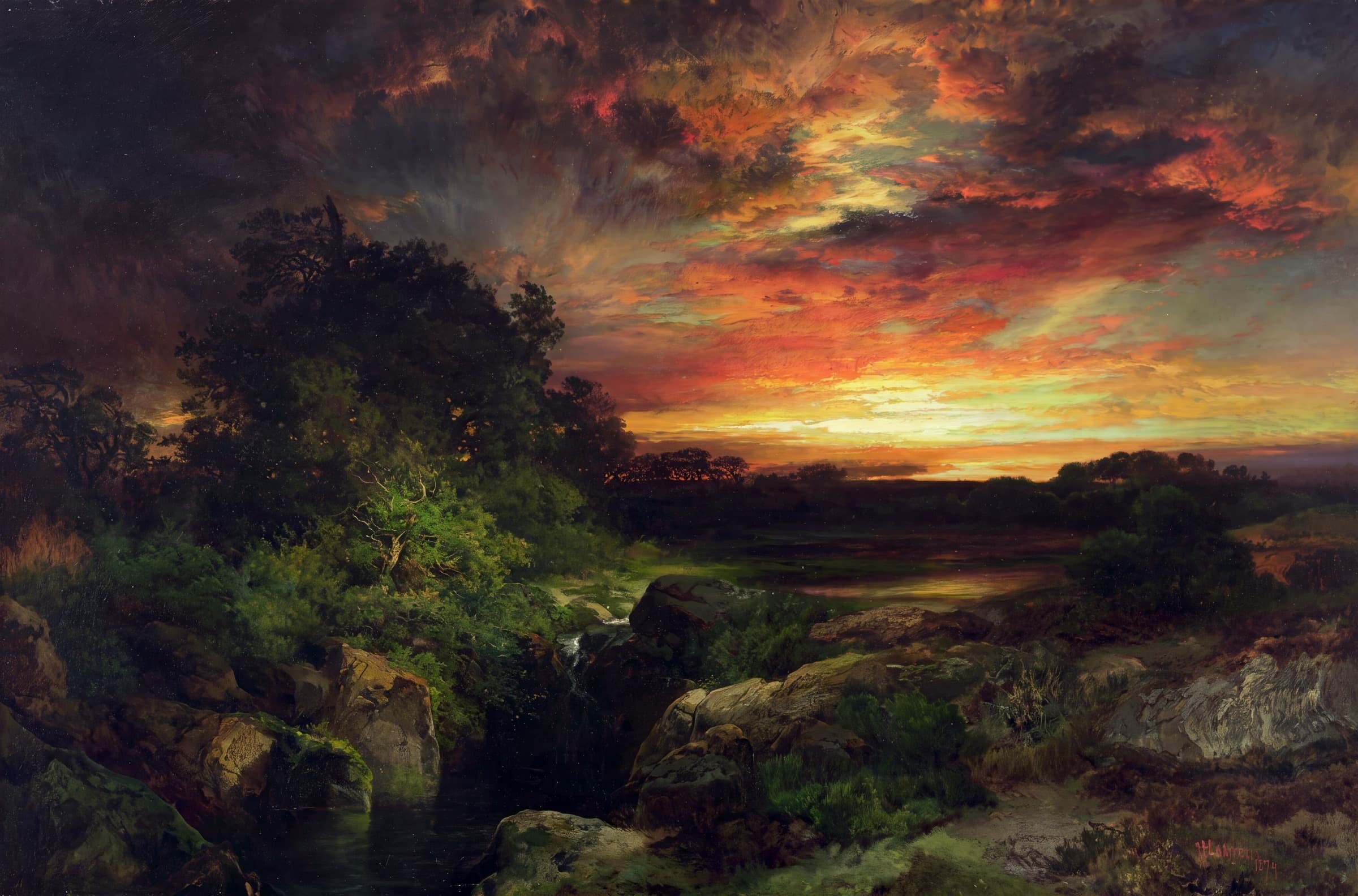 An Arizona Sunset near the Grand Canyon, Thomas Moran