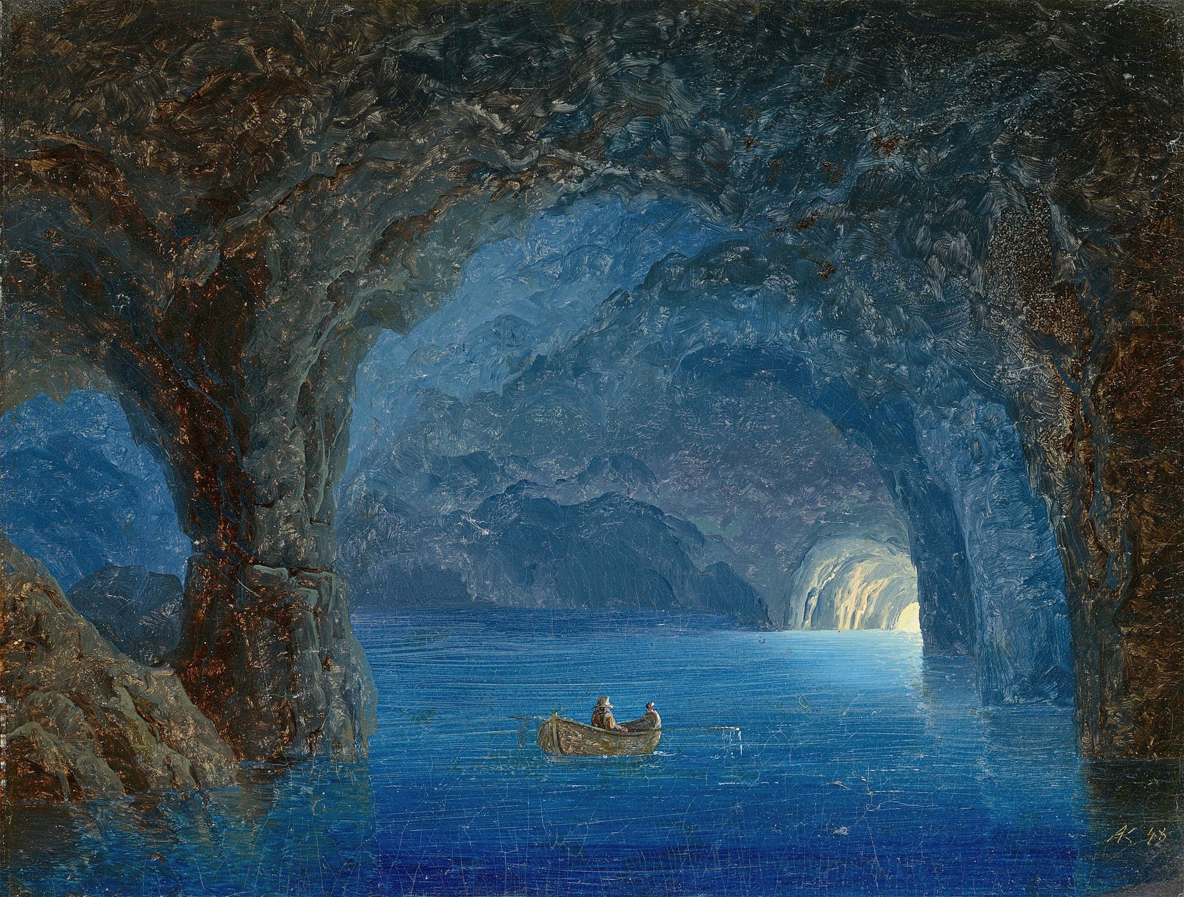The Blue Grotto, August Kopisch