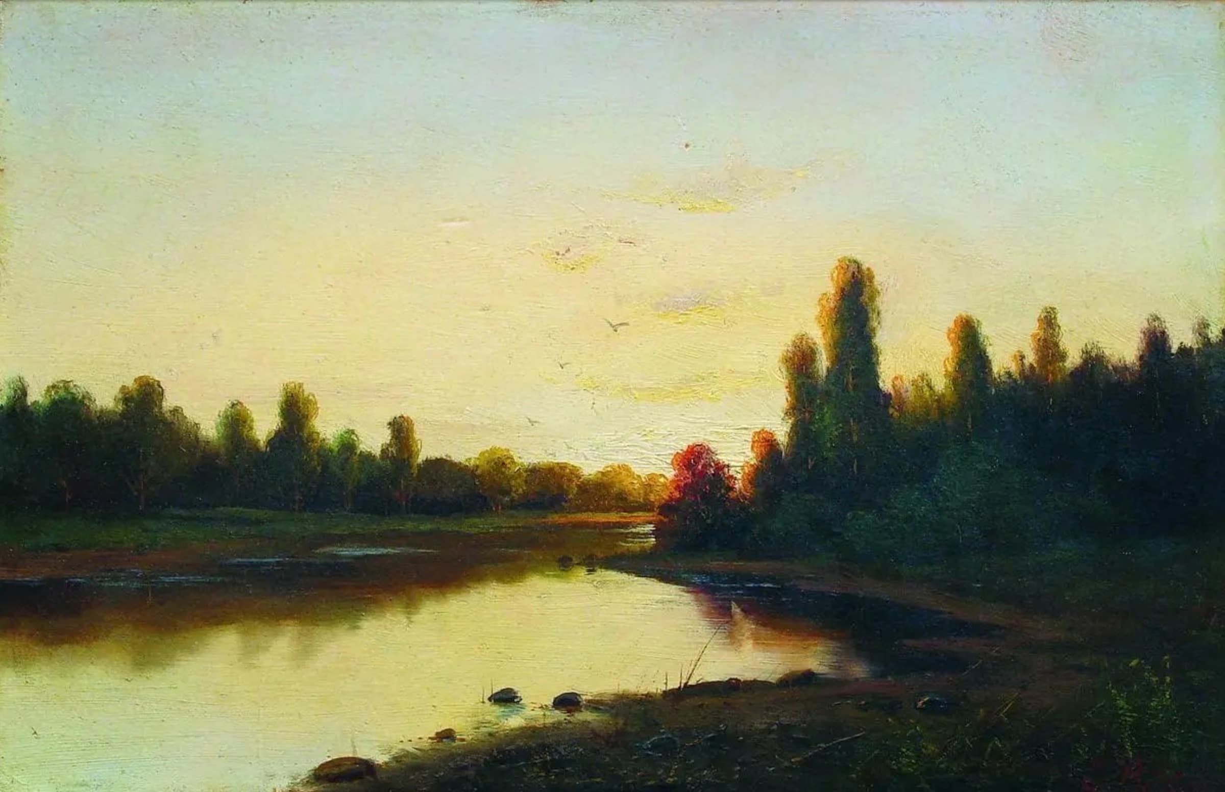 Sunset on the River, Efim Volkov