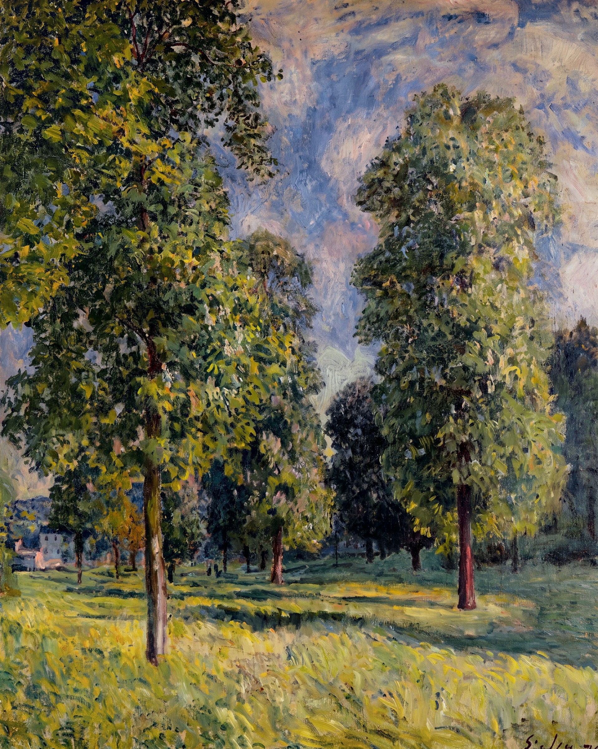 Landscape at Sèvres, Alfred Sisley